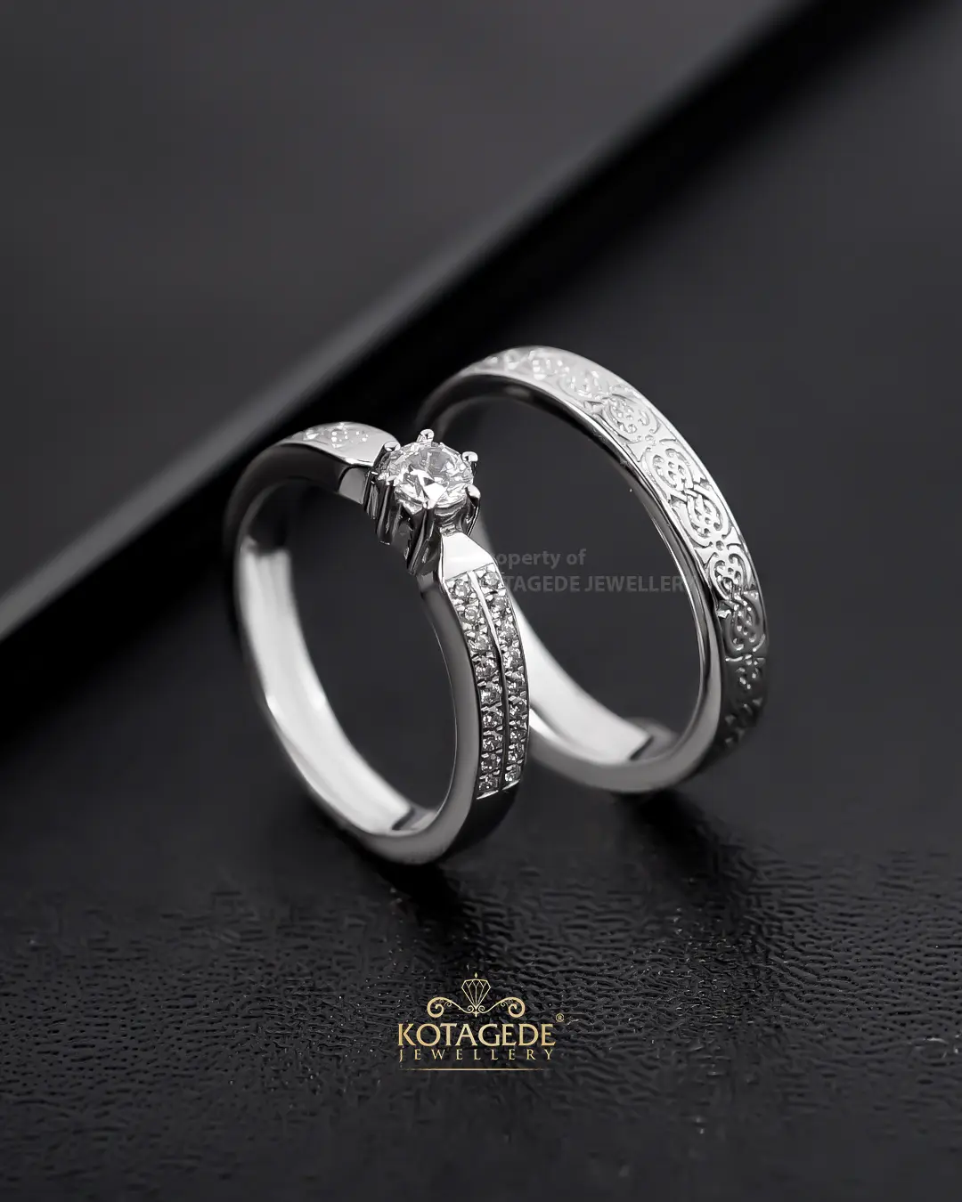 Cincin Nikah Nusantara Series Motif Borneo Tidayu Kotagede Jewellery