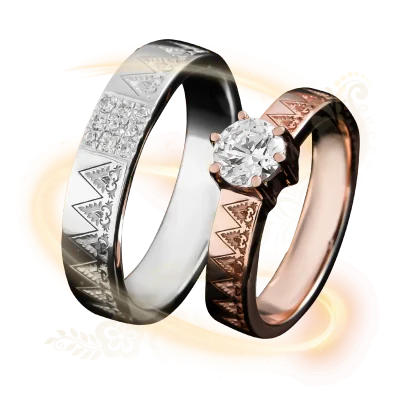 Cincin Nikah Motif Sumatera