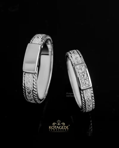 Cincin Nikah Nusantara Series Motif Bali Jagatan Pisang Kotagede Jewellery