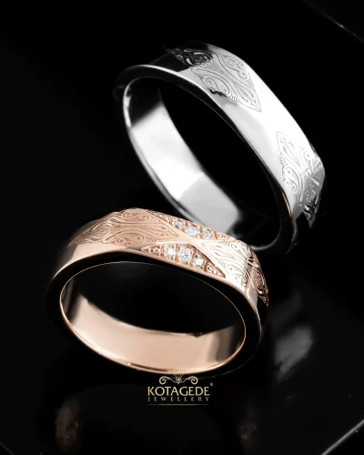 Cincin Nikah Nusantara Series Motif Papua Biak Kotagede Jewellery