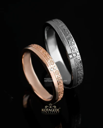 Cincin Nikah Nusantara Series Motif Sumatra Naga Besaung